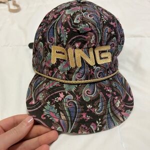 PING vintage paisley baseball cap golf hat